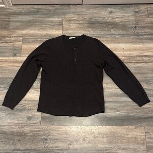 Marine Layer Men's Dark Long Sleeve Henley